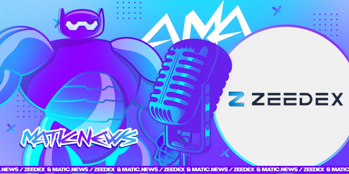 TODAY WIN 100$ AND JOIN AMA w/<a href="/Zeedexio/">Zeedex</a>! 

High performance #hybrid of a #DEX and a #CEX. Aim to bring the best of all majority appraised crypto philosophies on a single multi-chain platform+lot more! 
Tier 1 partners and team!

• Venue: t.me/polygonnews

🗓TODAY-14:00UTC