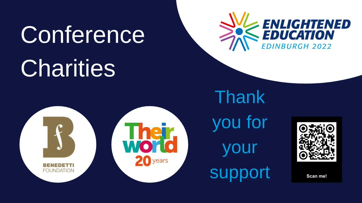 Thank you to @HMC_Org/@iapsuk conference for selecting @Theirworld as their chosen charity for this year’s annual conference #EnlightenedEducation22.