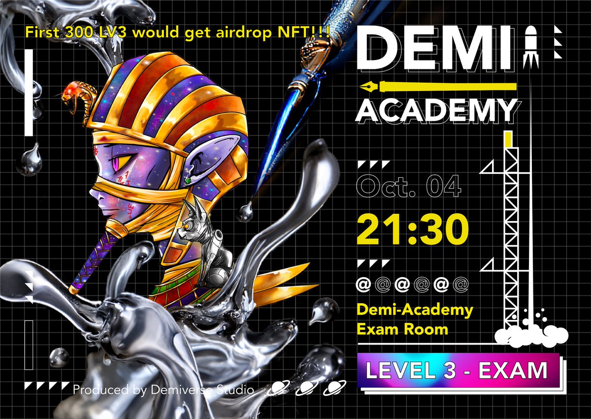 Which Lv have you completed at Demi-Academy?

Ready to complete all your exams and claim your Demi-Academy NFT?

NFTs are still in the design stage

After the completion, the airdrop will be completed as soon as possible.

Discord👥：
discord.gg/demiverse

#Demily #NFTs #DAO