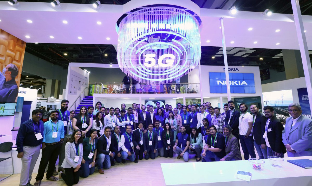 NokiaIndia's tweet photo. And it’s a wrap @exploreIMC!

#TeamNokia wishes greater things ahead with the rollout of #5G. We hope to see you at the 7th edition of India Mobile Congress. 

#IMC2022 #NokiaIndia https://t.co/KKc4dw9GhI
