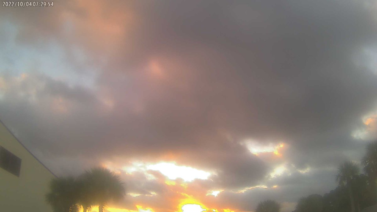 Buddy Taylor Middle School at sunrise and it's 61 F.