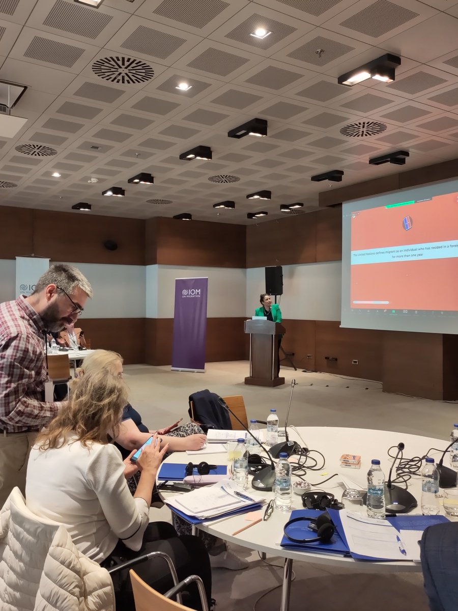 UNMigrationData's tweet photo. 📊On the second day at the IOM Migration Data and Research Workshop in Istanbul, 👩‍💼 @Kenzaggad presented IOM capacities and work on #migrationdata with the aim of strengthening migration data capacities in Southeastern Europe, Eastern Europe, and Central Asia. https://t.co/XiEPbnDnGK