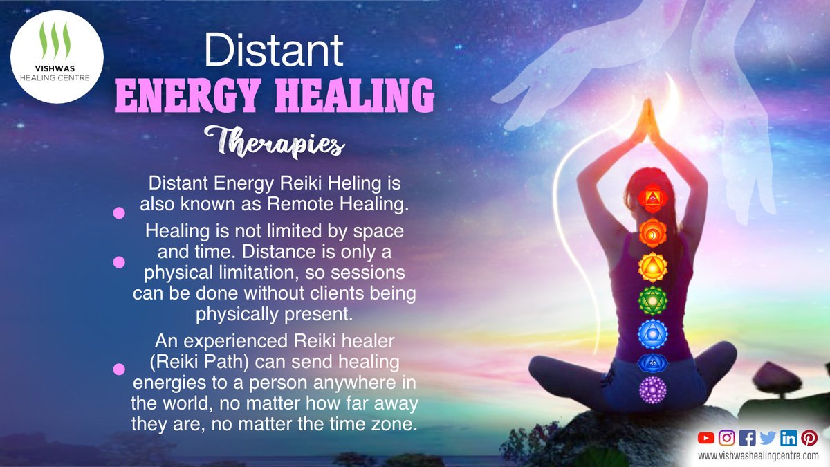 Distant Healing is beyond time and space. Here at #VishwasHealingCentre we combine various healing techniques & modalities to make this a more profound healing for you.
Book your session now!
#drpoojaanandsharma #healing #energyhealing #healingcenter #wellness #distanthealing