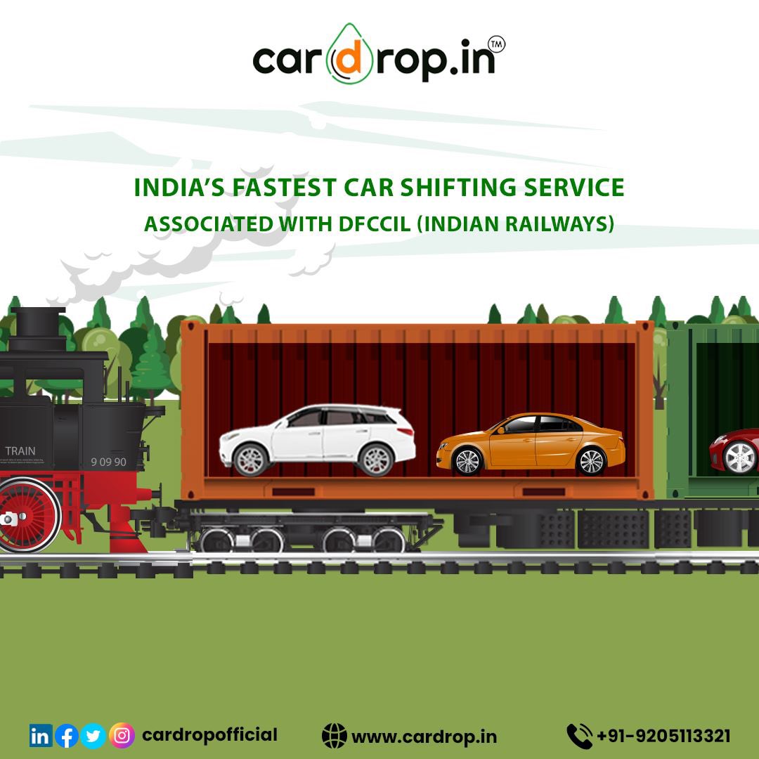CardropOfficial's tweet photo. Cardrop is now in your city. Fastest and Safest to Transit your car to another city.
.
To know more WhatsApp: 9205113321
Visit our website - https://t.co/3ueHFID3j5
.
#cardrop #SafestTransportation #IndianRailways #DFCCIL #packersandmovers #shifting #relocating #CarTransit https://t.co/7H42CbuEvN