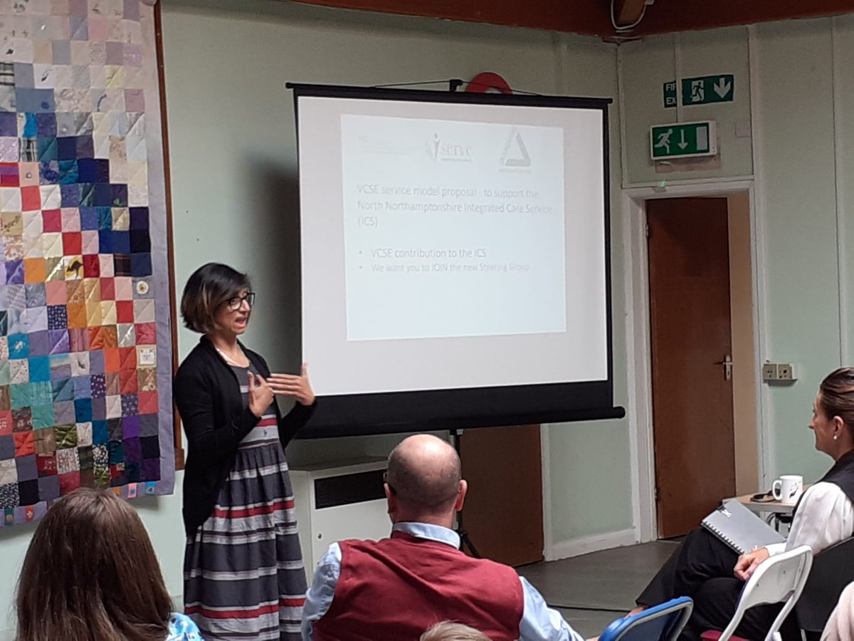 SupportNorthant's tweet photo. We were at the Wboro Consortium on Wed 21 Sep,  presenting the new transformative ICS proposal for VCSEs. With @serve_care  and @groundworkuk https://t.co/M02FjInwsK