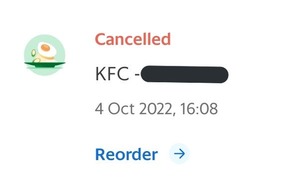 CindySuherman's tweet photo. Jujur gatau ini pihak mana yang cancel, entah @GrabID atau @KFCINDONESIA. Tapi tanpa kejelasan tiba-tiba di cancel padahal udah nunggu 2 jam dan selama 2 jam pun tidak ada konfirmasi dari manapun. Ngaco bgt jujur. https://t.co/D0zozXUbMD