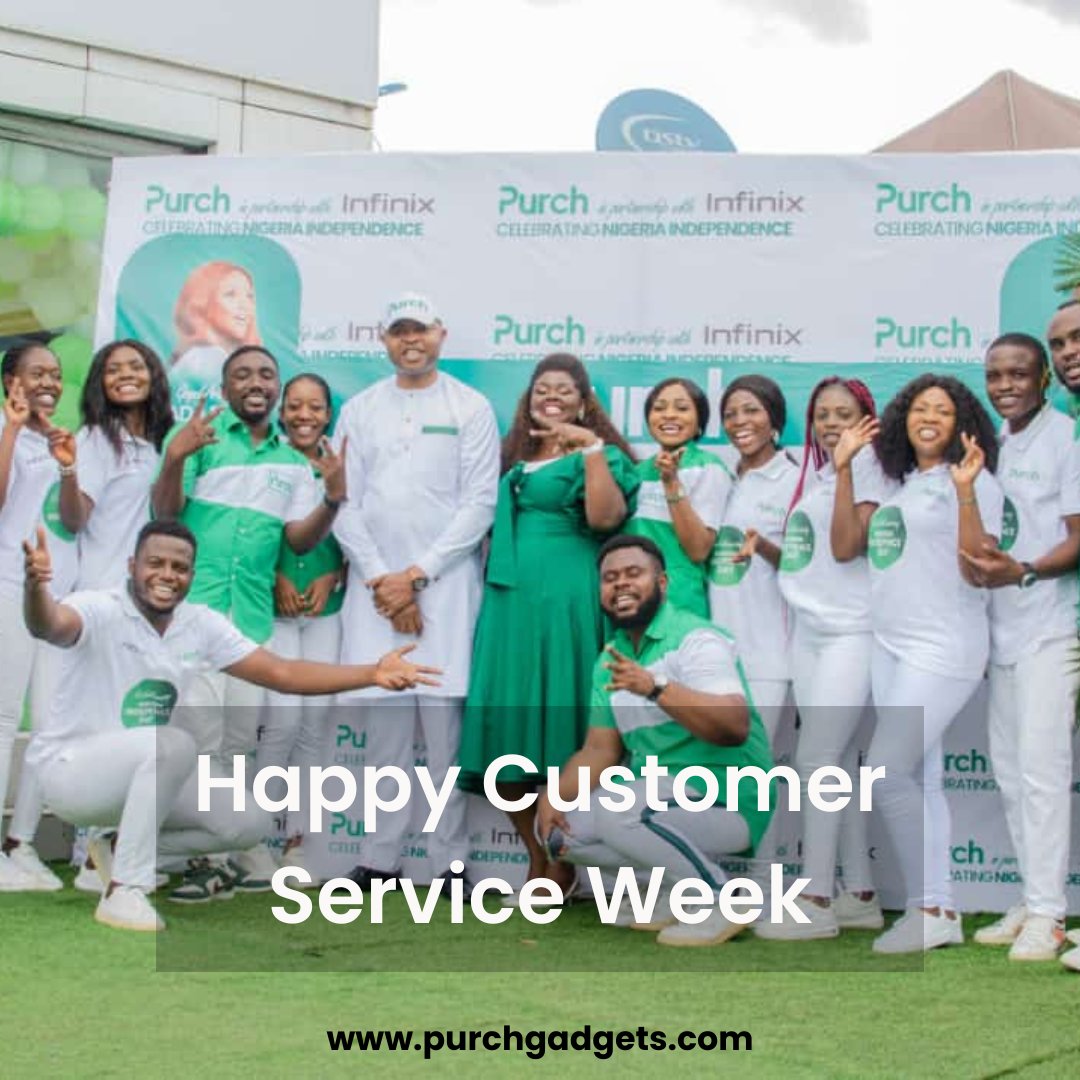 Purchgadget's tweet photo. Dear customers, we are always happy to serve you. Thank you for your patronage. You are the BOSS 👍
_____________________________
#customercareweek #smartphones #purchelectronics #electronicsstore  #purchgadget #entreprenuer #business #ikeja #abuja #ibadan #lagos #enugu #nigeria https://t.co/FBZtr68KLu