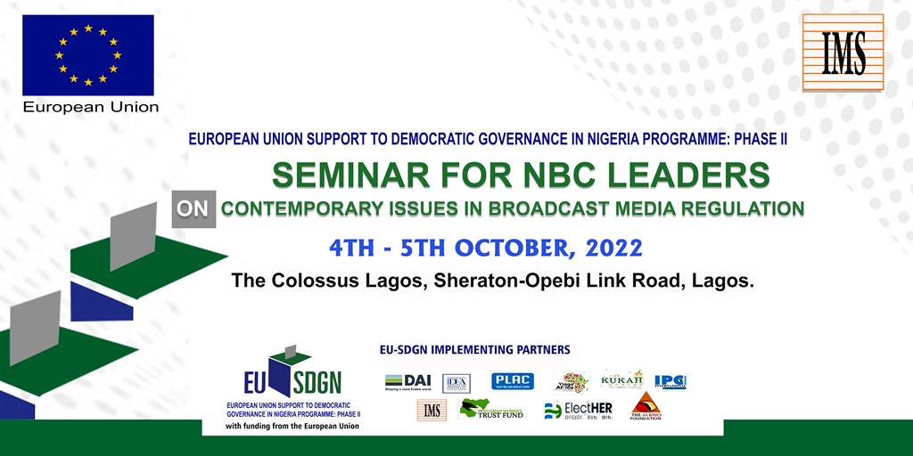 cemesoofficial's tweet photo. @imesoofficial flags off strategic engagements with the National Broadcasting Commission (NBC) 
to discuss contemporary issues in broadcast media regulation towards #2023Elections

#EU_SDGN @nbcgovng @EU_SDGN @IPCng https://t.co/AbdTaV7zCm