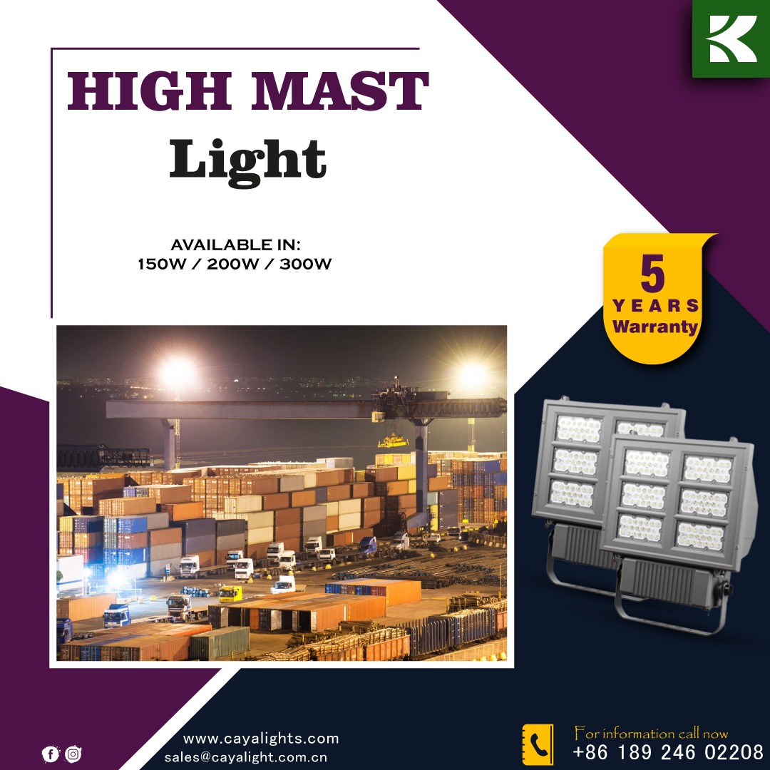 LightsCaya's tweet photo. High Mast Light

Here you can get:https://t.co/Knr3SlN6qN

Follow us on my Social Media Pages:
👉🏻https://t.co/v1ygzUWnQp
👉🏻https://t.co/GIyAXPo1nL
👉🏻https://t.co/8Vg5q1X7HS

Contact Us:
📨sales@cayalight.com.cn
WhatsApp: +8618924602208

#CayaLights #HighMastLight https://t.co/dRua9Xh5Tr
