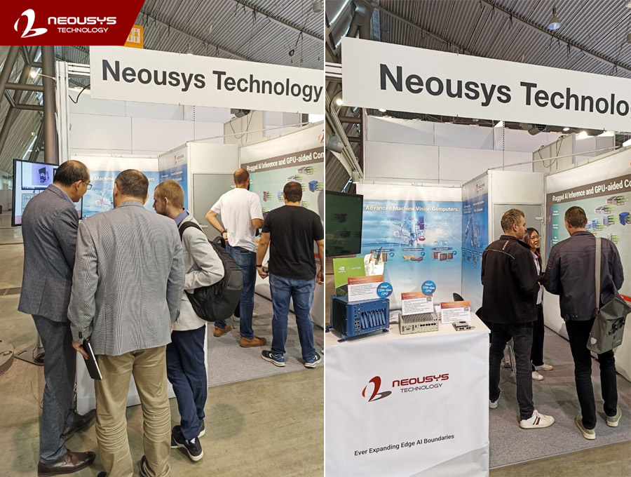 neousys's tweet photo. Visit Neousys at #visionstuttgart2022  booth 8A51, Hall 5 between Oct. 4 - 6 for the latest #Intel12th-Gen rugged #edgeAI #embeddedcomputers for robotic #inspection, #intelligentvideoanalytics, #warehouse logistics, and more: 
☑️ https://t.co/FgxbvltklD https://t.co/BukJUQU0Lj