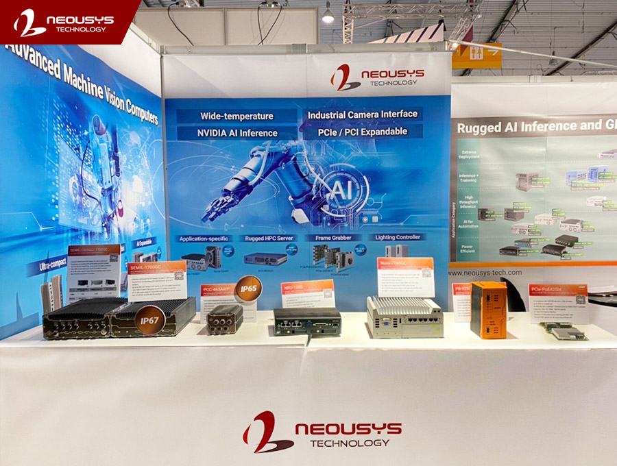 neousys's tweet photo. Visit Neousys at #visionstuttgart2022  booth 8A51, Hall 5 between Oct. 4 - 6 for the latest #Intel12th-Gen rugged #edgeAI #embeddedcomputers for robotic #inspection, #intelligentvideoanalytics, #warehouse logistics, and more: 
☑️ https://t.co/FgxbvltklD https://t.co/BukJUQU0Lj