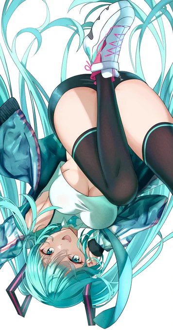 初音ミク(修正済) #初音ミク #イラスト 