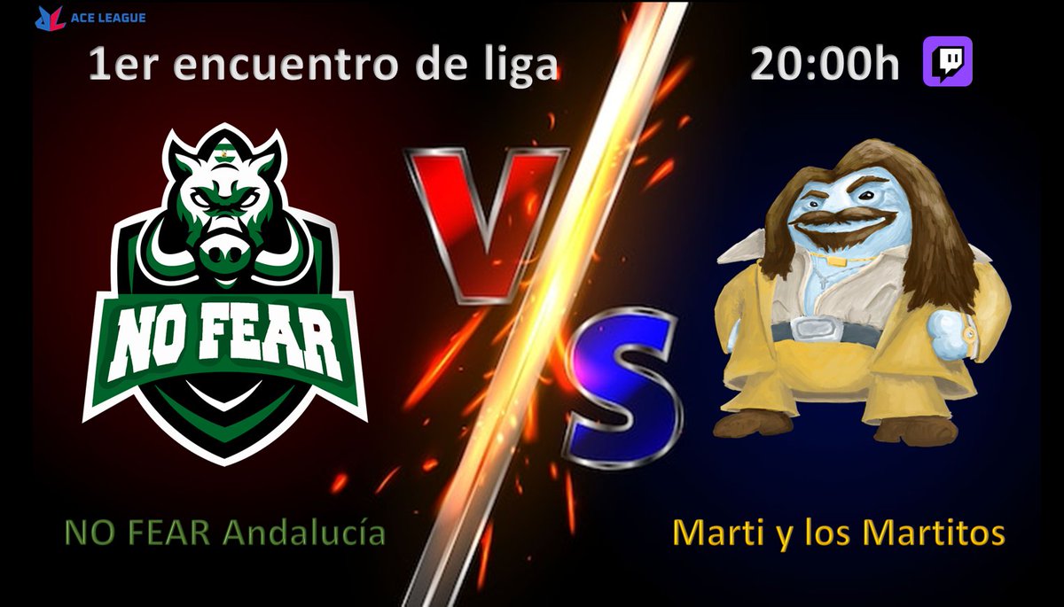 Marti y los Martitos se enfrentan HOY a las 20:00h a la cantera de <a href="/NoFearSantander/">No Fear</a>, en la liga amateur de League of Legends <a href="/ACELeague_ES/">ACE League</a>

 ¡Os esperamos a todos a las 20:00h en el Stream de la liga! twitch.tv/aceleague_es?s…

#NoTenemosFear #GoMartitos #MatchDay #LeagueOfLegends