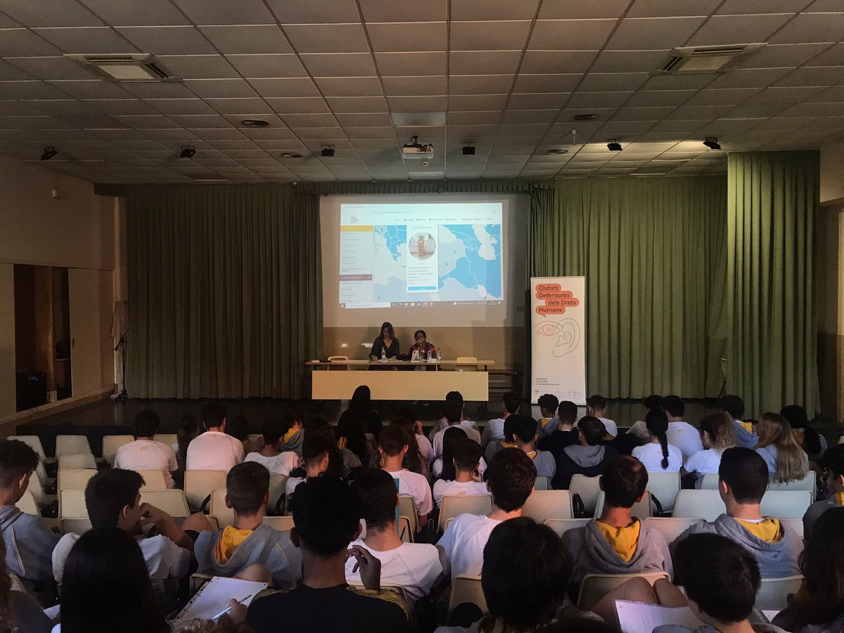 ciutatsdh's tweet photo. A @ajsantfeliu, la Julia Soanirina ha explicat la seva experiència i la història de la @AllianceMDW al Col·legi @mercedaries i a @fetasantfeliu https://t.co/IKbJEpViEH