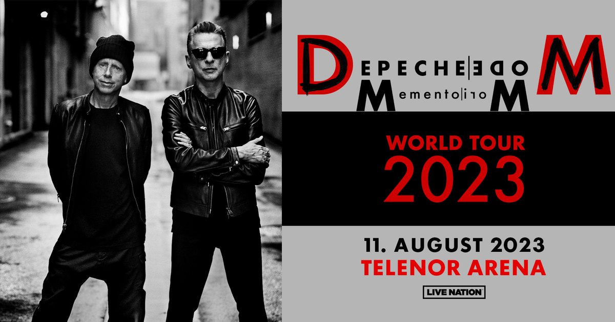 NYHET: Depeche Mode til Norge neste år! ❤️️https://t.co/nqJvxi5qj2 https://t.co/yDTD1RWroD