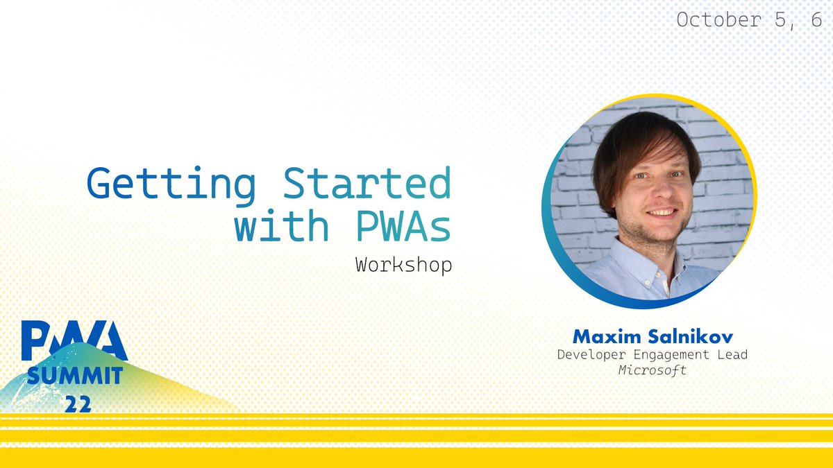 Join over 6K developers at the free online <a href="/PwaSummit/">PWASummit</a> this week! This year, we run 3 events in 1 covering multiple timezones - 6 workshops (I run one of them for EU) and 8 tech talks in total.

Check the program and get your free ticket: pwasummit.org

#PWA #PWASummit