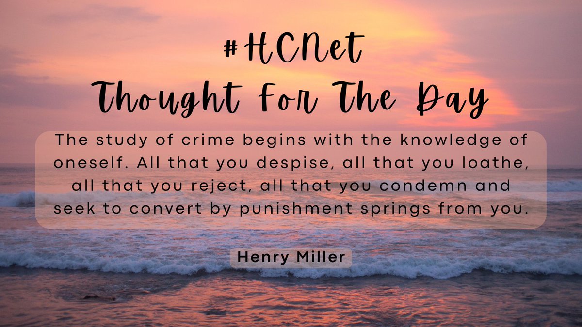 Today's quote comes from American author Henry Miller (1891-1980). Many of his autobiographical novels were banned in 1960s Britain and the US, but he represented a liberalising influence on mid-20th century literature #HCNet #ThoughtForTheDay