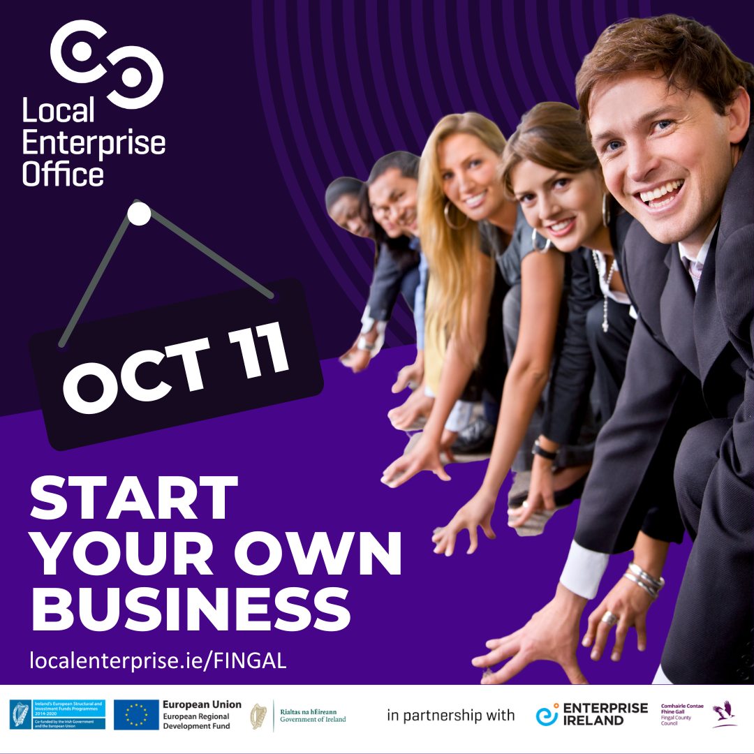 Thinking of starting a #Fingal business? Find out all you need to know on our October Start Your Own Business Course! Full info and booking at ow.ly/77hi50KTRS3 #MakingItHappen #StartUp #Entrepreneur @Fingalcoco @LoveFingalDub @FingalPPN