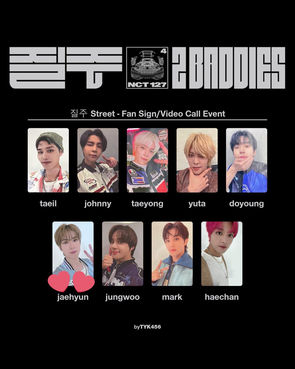 nct127 2baddies スペシャル　ジャニトレカ　popup