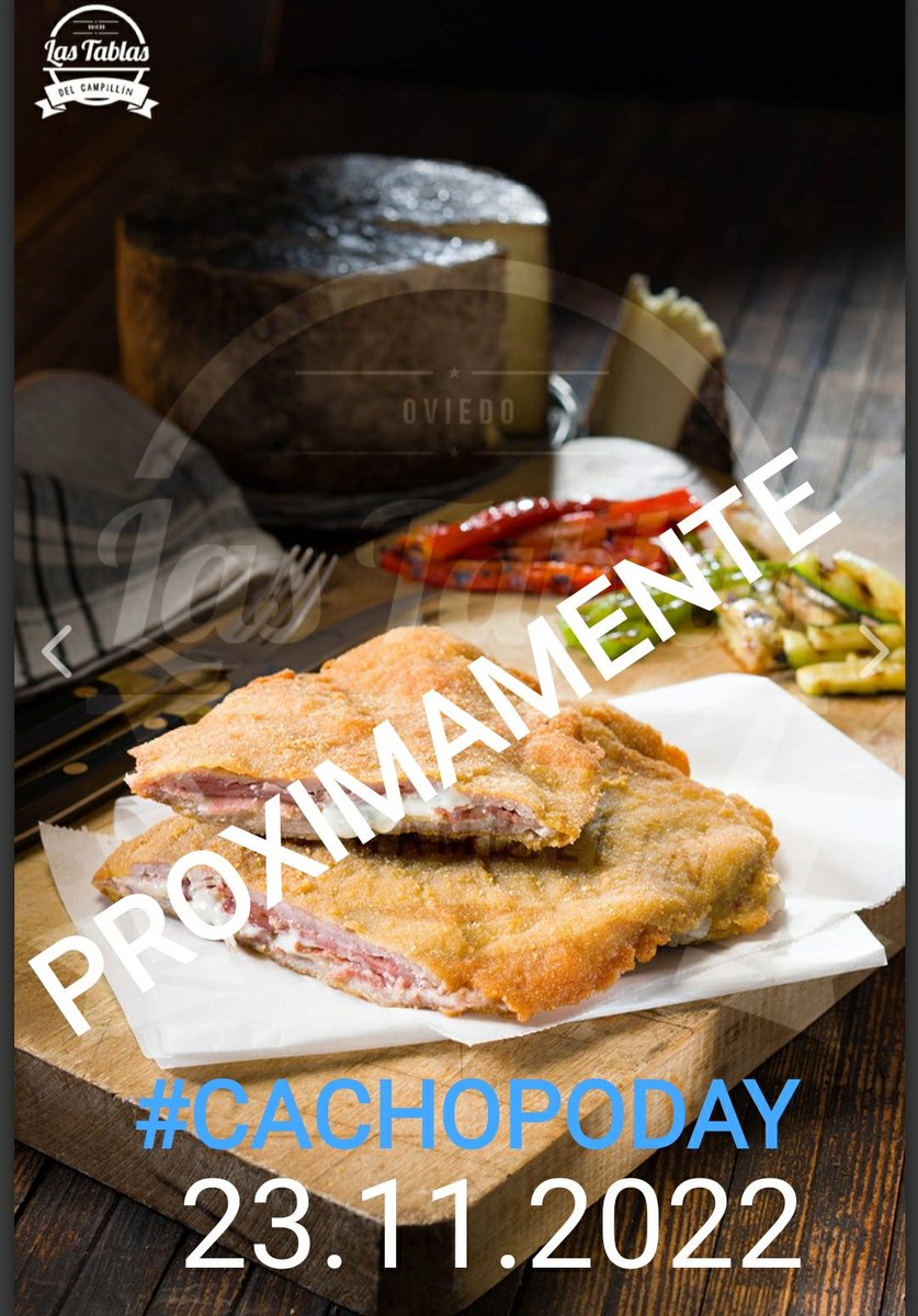 CachopoDay2025's tweet photo. ⌛
@TablasCampillin🍽️ y a través de la Red en #España entera😎
#CachopoDay SEXTA EDICIÓN 
Fiesta homenaje a un plato asturiano  Reconocimiento y visibilidad a muchas marcas de nuestro territorio 😊
Apoyo👇
👨👩diferentes ámbitos (moda, gastronomía, deporte...) Marcas y empresas🙏 https://t.co/LuPrFqZJlA