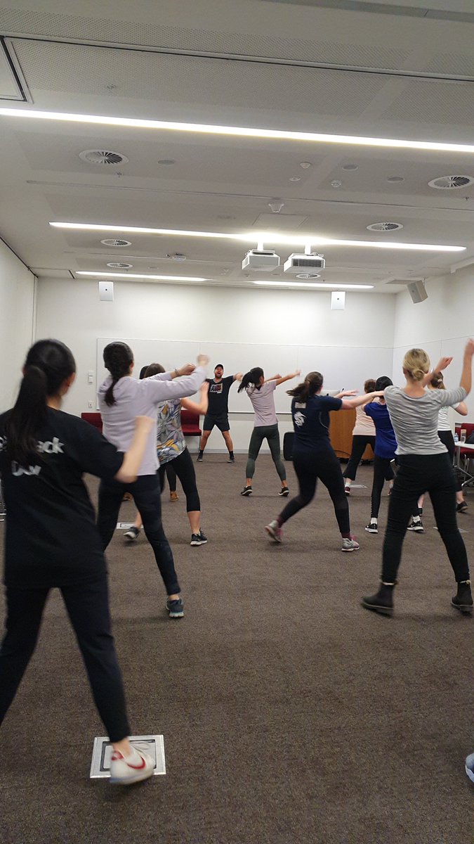 afDaniels3's tweet photo. Another amazing day, with early bird pilates, pedal powered smoothies and most importantly all the pats with Mo (golden retriever) and Archie (chocolate lab)! Wrapping up the day with zumba, on an energy high.
#dohertywellnessweek https://t.co/0PTdpgASzy