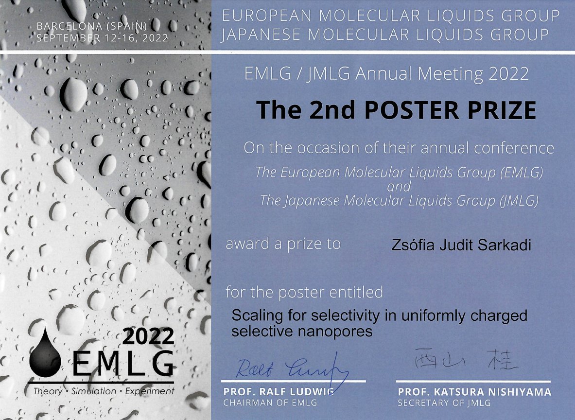 🏆Gratulálunk Sarkadi Zsófiának, egyik idei #HPC ösztöndíjasunknak, aki az #EMLG konferencián a kutatási eredményeiből készített poszterével🥈helyezést ért el a PhD hallgatók között. 
📎Katt a poszterhez: 
bit.ly/3CxaIHC