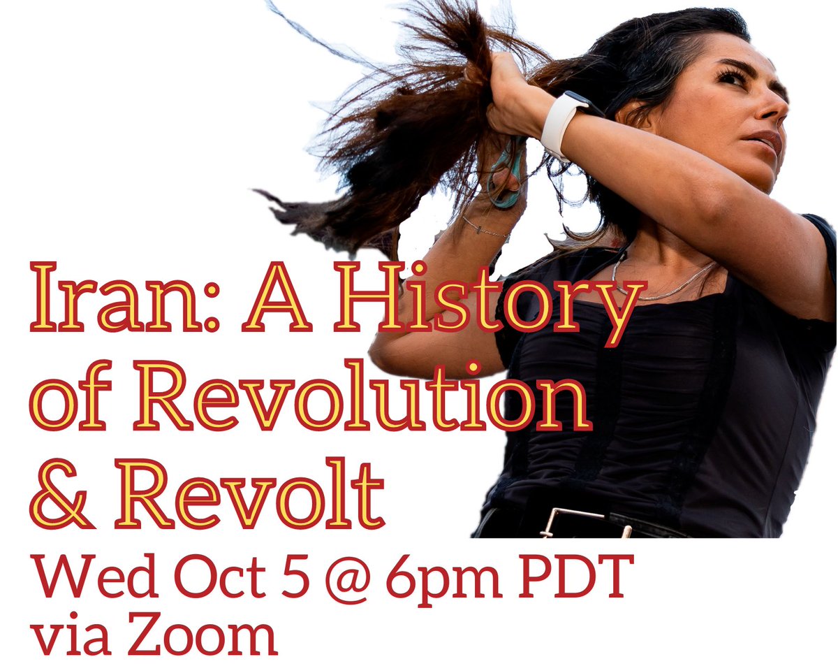 socialist_ca's tweet photo. Public forum:
Iran: A history of revolution and revolt
Oct 5 at 6pm pacific, 9pm eastern
Speaker: Erfan Rezaie
Presented by the Vancouver International Socialists
Info at: https://t.co/47zEUCcOXj
#IranProtests2022 #IranRevolution #Socialis #socialism https://t.co/bhw1d8O8mN