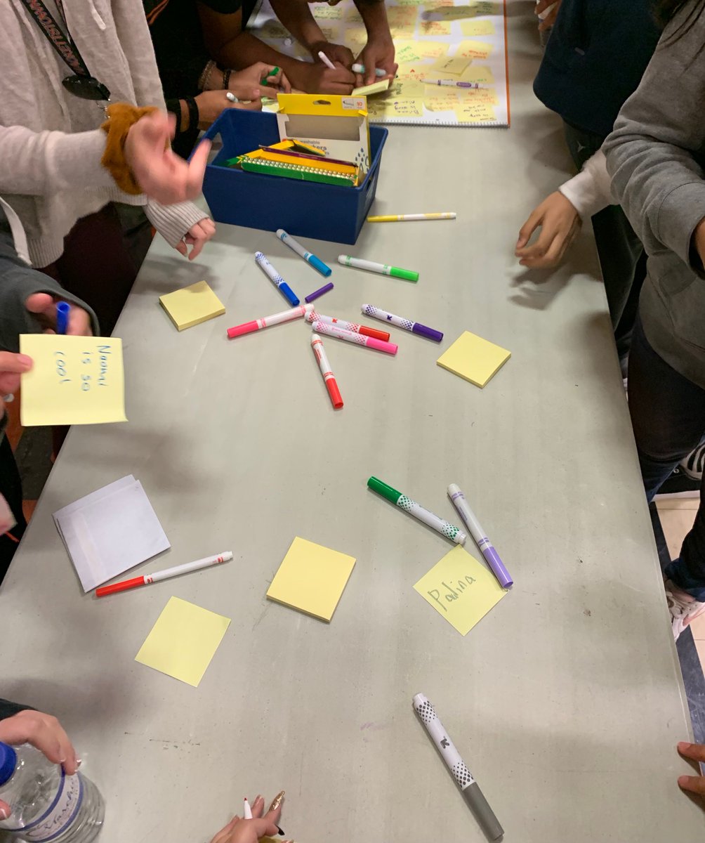 #Weekofrespect HMS kicked off the Week of Respect by leaving kind words on sticky notes for one another.