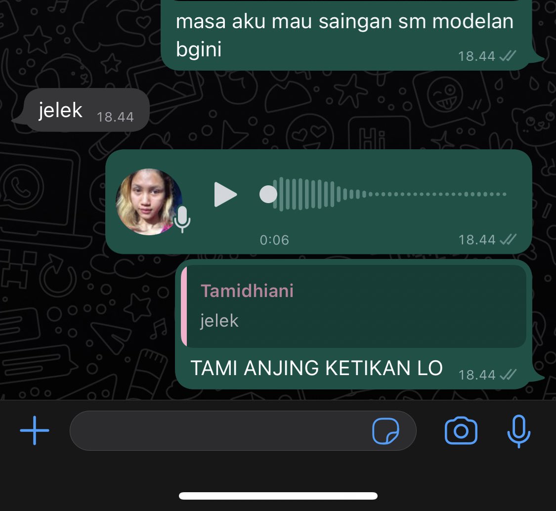 ketikan tami jahat bgt tp emg bener AWOAKWOAKWOAKWK