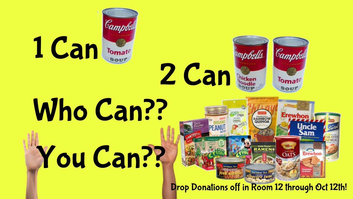 OHSBIONIC's tweet photo. This years food drive is open through October 12th!! https://t.co/my0qmfSq7m