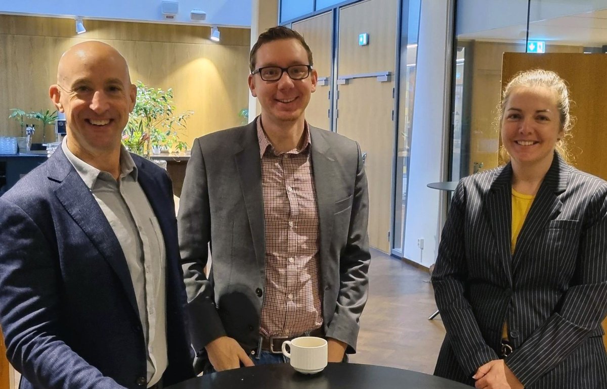 RemsoftInc's tweet photo. It was a pleasure meeting everyone in Stockholm to talk about digital solutions of the future for forestry! Hosted by #ForestX, our tour of Sweden continues today in Sundsvall. Remsoft team members Doug Jones and Marie Eve Fillion are excited to meet you!

#forestry #digital https://t.co/RehxV0tfQr