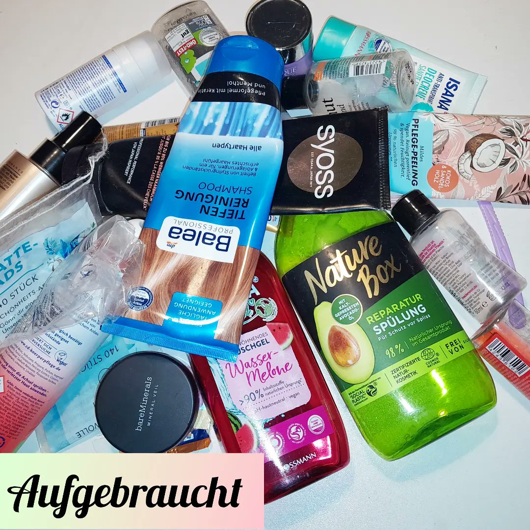 [Werbung, da Markenerkennung, selbst gekauft] Hier seht ihr meine #empties aus den beiden Monaten August und September 🍂🍁😊 ich bin zufrieden mit der Anzahl der aufgebrauchten Produkte,  auch wenn es mehr hätte sein dürfen... #productempties #usedup #drugstore #drogerie #blog