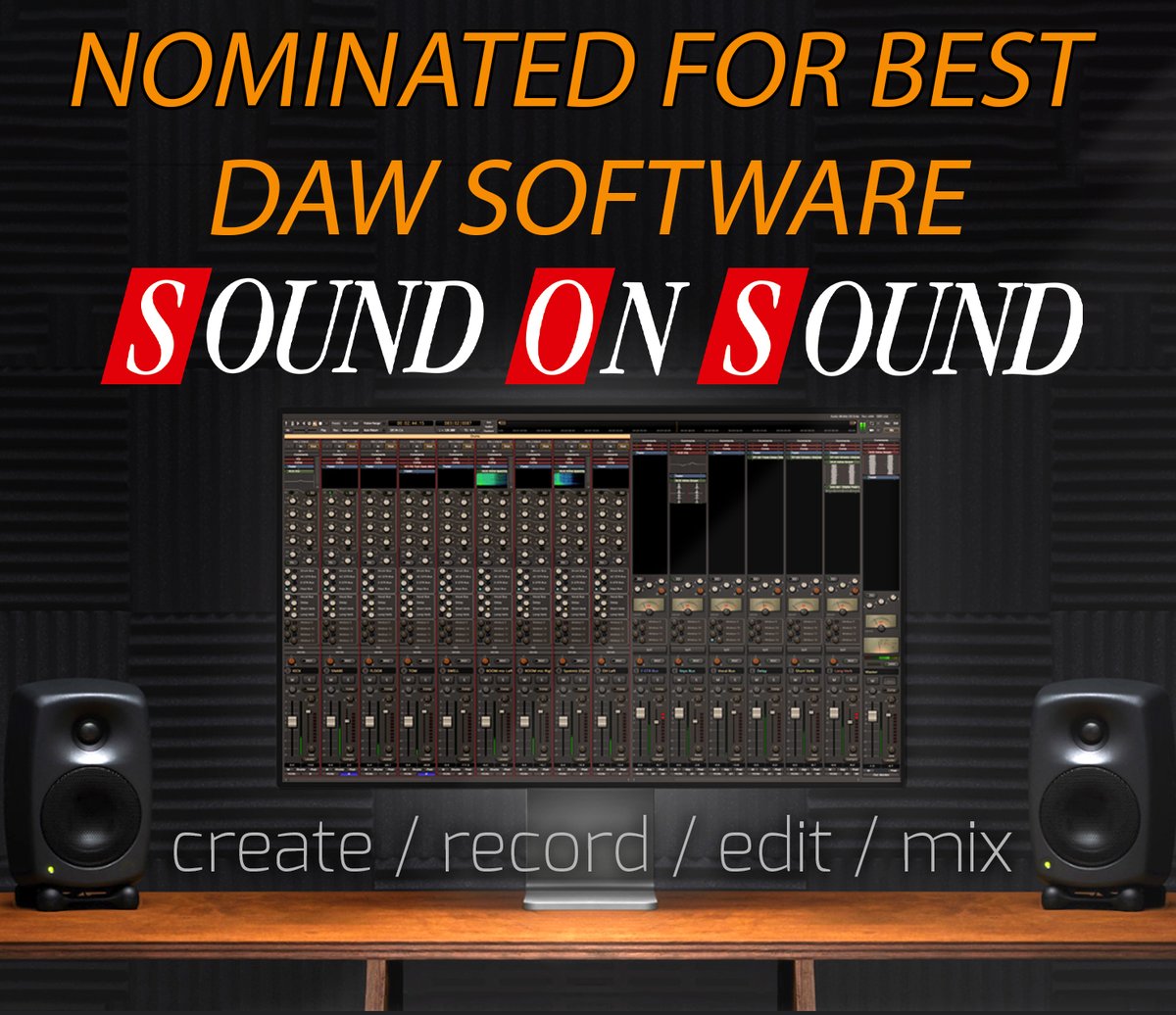 Harrison_Audio's tweet photo. We're Thrilled to Announce...
Harrison has been nominated for
the 2023 Sound on Sound Award for best DAW software!
And now we need your vote to help put us over the top.
Please take a moment to vote for Harrison
https://t.co/IjszTIb3SR https://t.co/hO155Pu3qd