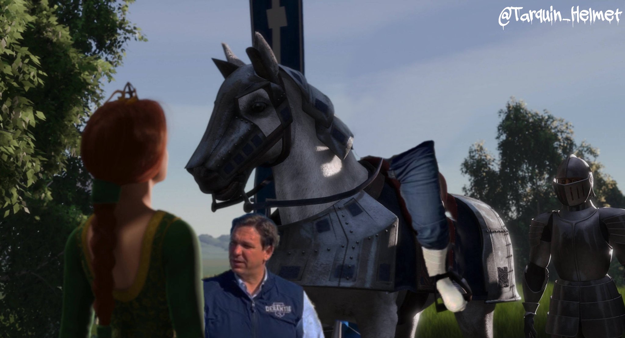 Tarquin 🇺🇦 on Twitter "Lord Farquaad Desantis explains the boots