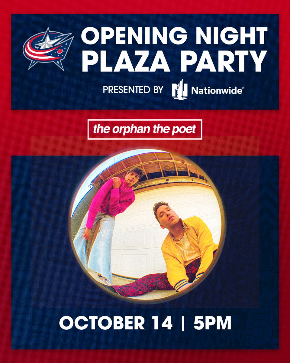 BlueJacketsNHL's tweet photo. Let's get this party started! 🤘

Columbus' own @TOTPband will be rockin' the @Nationwide Opening Night Plaza Party on October 14! https://t.co/xUnUG8EDi8