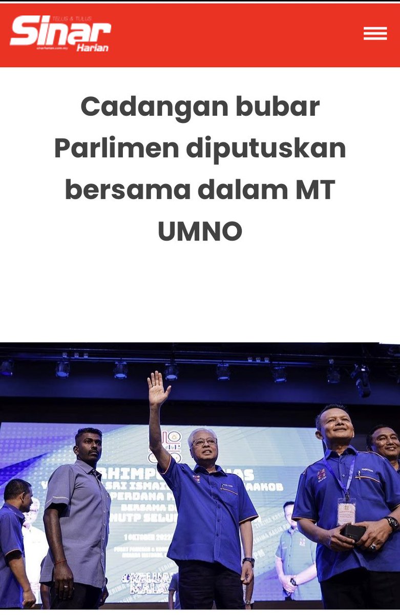 IzzatiElya's tweet photo. Serious ke parlimen nak bubar this week? Honestly, I really didnt agree.

Tak boleh ke pimpinan semasa sekarang fokus dulu persediaan nak banjir besar berbanding sibuk nak PRU15 ? 😭

Kenapa umno batak sangat nak pru ni? Tolong utamakan rakyat dulu boleh tak? 🤧

#rakyatfirst https://t.co/Hvm8XvAkI4