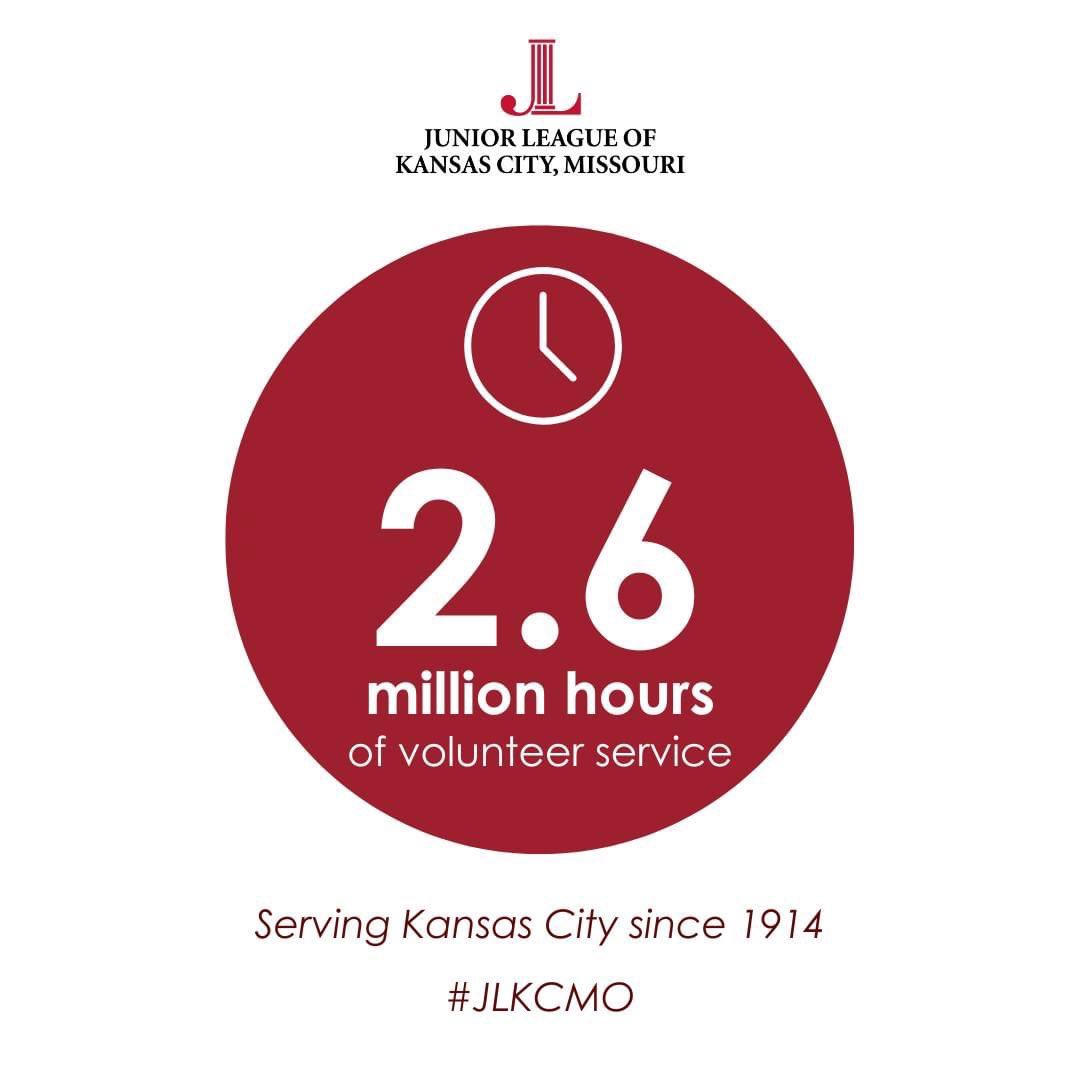 HolidayMartKC's tweet photo. Since 1914, JLKCMO has volunteered  2.6+ million hours across KC as part of our commitment to address the critical needs in our community. This impressive feat was accomplished over the 108 years by countless members who dedicated their time and efforts. https://t.co/WiX3Y4Zzlh