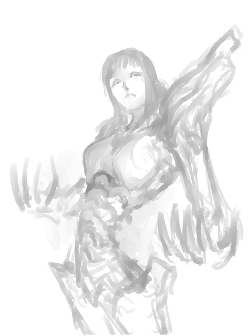 女の子はウエスト細く描きがち 