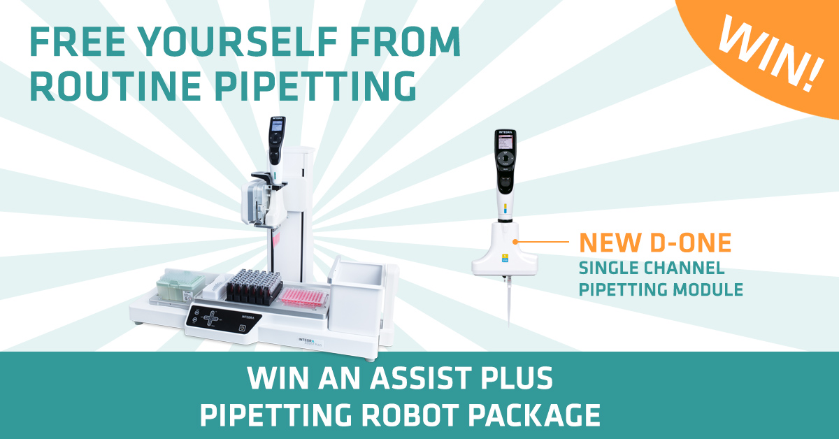 INTEGRApipette's tweet photo. 🏆 WIN an ASSIST PLUS package incl. D-ONE 🏆
Now is your chance to free yourself from routine pipetting. Enter our prize draw: https://t.co/4Z4aXSUsw4
#win #assistplus #pipettingrobot https://t.co/V5aJKuzsNg