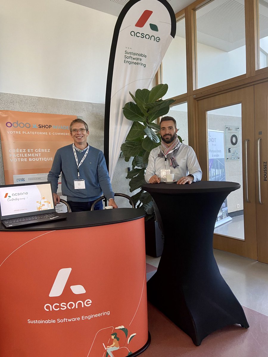 acsone_sa's tweet photo. Vous aussi, vous êtes à l’@eforum_event ? Rencontrez nos experts Laurent Mignon et Cédric Pigeon 👋🏻
#ecommerce #business #erp #valbenoit #shopinvader https://t.co/fYdWbZBnWf