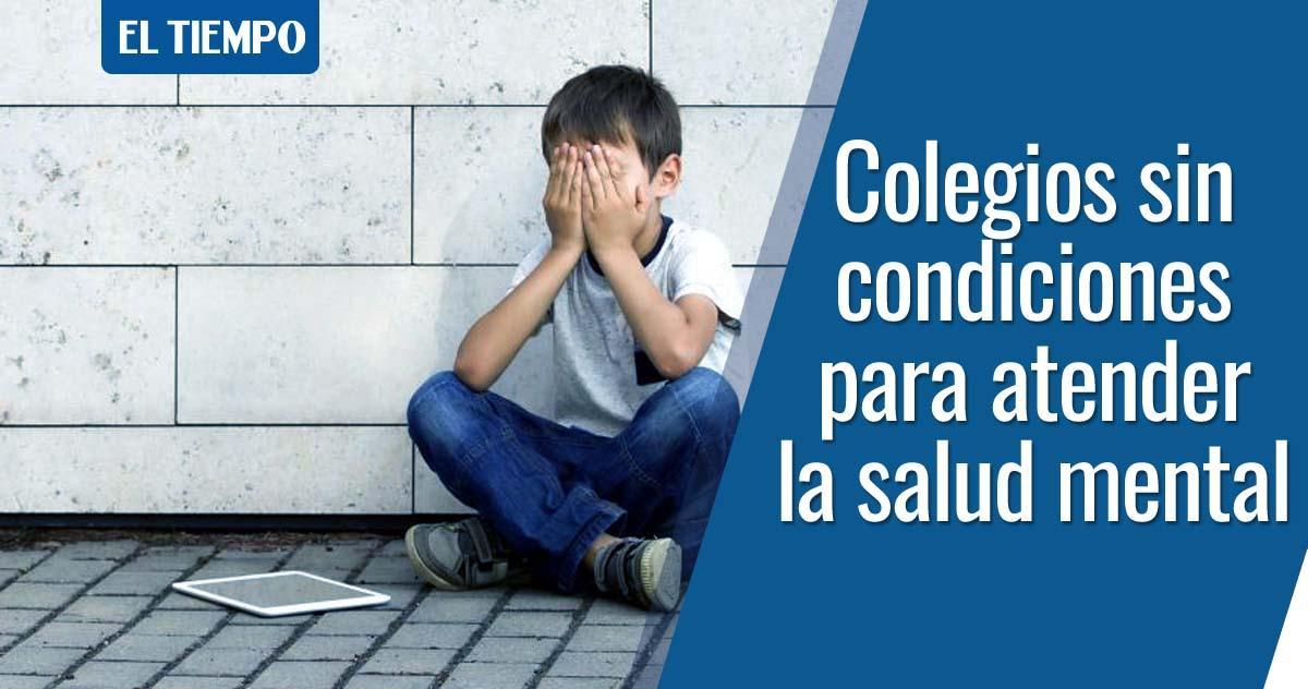 ELTIEMPO's tweet photo. ⚠️ Los colegios no tienen la capacidad, planeación y personal para atender la salud mental de los niños, niñas y adolescentes del país. Por cada psicólogo escolar hay 800 estudiantes en instituciones públicas. Este es el panorama → https://t.co/WLYlmqC1LI https://t.co/pr6diBq0ol