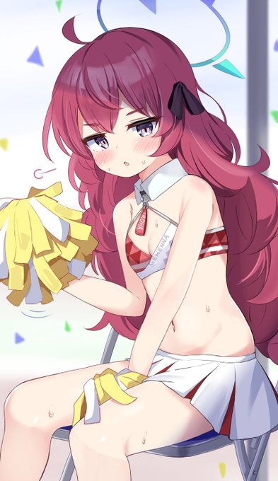 イロハも応援して～～～～～～😭😭😭 #ブルアカ 