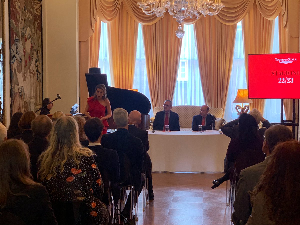 Italy in UK (@italyinuk) on Twitter photo A wonderful performance by soprano <a href="/ChenReiss/">Chen Reiss</a> and pianist Alessandro Amoretti gave the audience an idea of what is to be expected by <a href="/teatroallascala/">Teatro alla Scala</a> next season 🎵🎵🎵 A wonderful performance by soprano <a href="/ChenReiss/">Chen Reiss</a> and pianist Alessandro Amoretti gave the audience an idea of what is to be expected by <a href="/teatroallascala/">Teatro alla Scala</a> next season 🎵🎵🎵