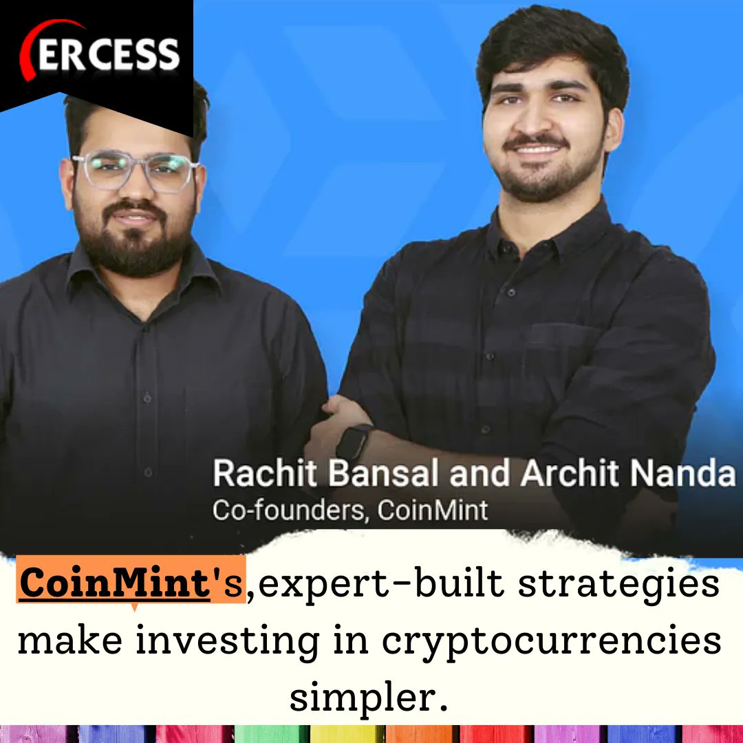 ErcessLive's tweet photo. CoinMint, a 2022 startup, provides investors with the choice to let professionals manage their cryptocurrency assets on their behalf through well curated portfolios.
#Coinmint #cryptopcurrency #cryptoprotfolio #crypto #indianentrepreneur #startupindia #entrepreneur https://t.co/L1LwCH3cn8