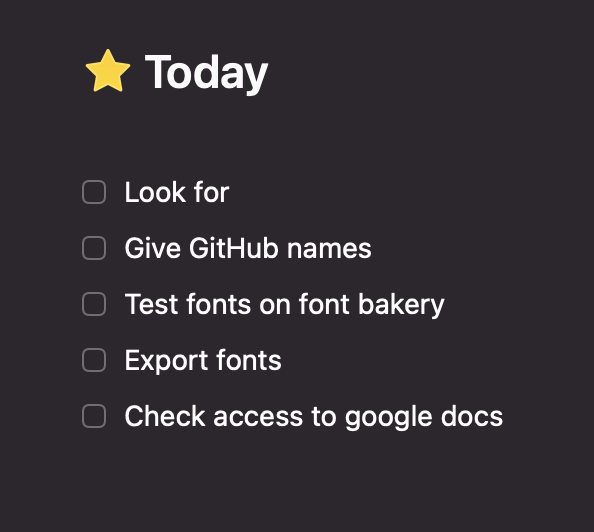 To-do lists don’t help me anymore. A mix of generic tasks and cryptic ones. Look for what???