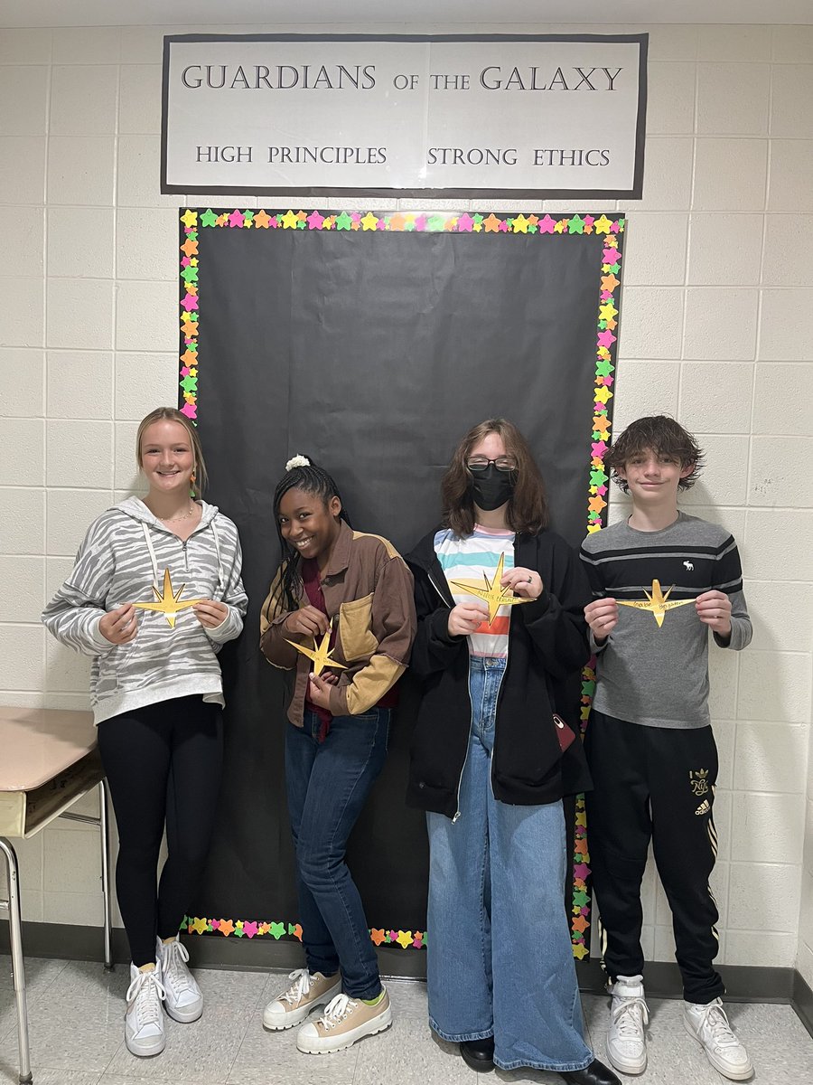MsBMiller6's tweet photo. Guardians of the Galaxy September students of the month! Thanks for being amazing! @HollyRidgeMS https://t.co/K4WaqJ1Cxc