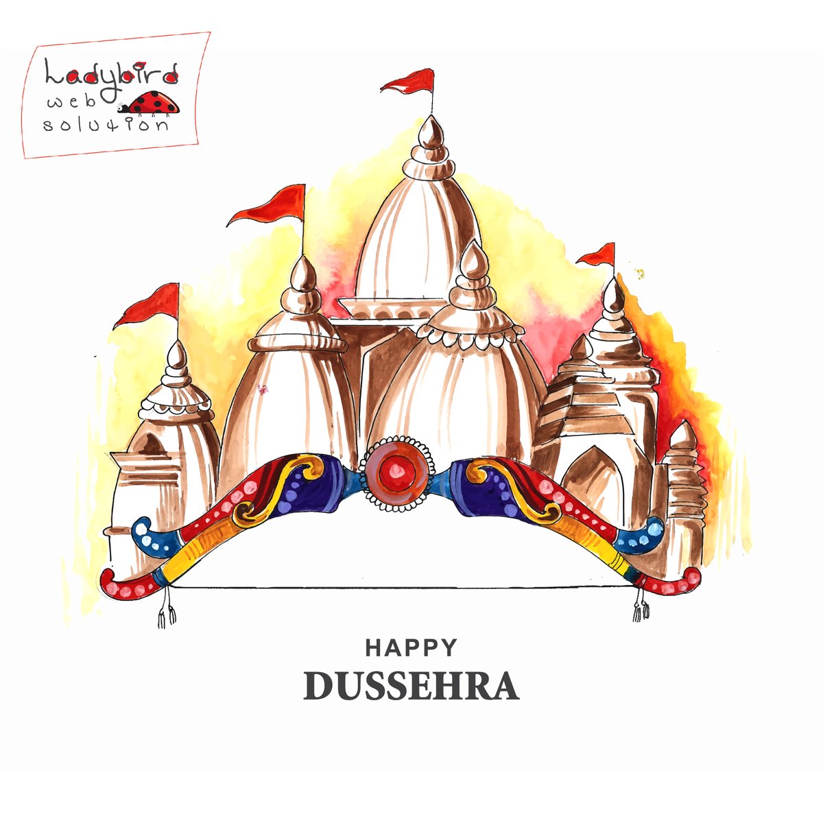 ladybirdweb's tweet photo. On this auspicious occasion of Dussehra, let’s celebrate the triumph of good over evil, bravery, and courage, and May all your sorrows go away today, and may your spirit rise in your heart that will lead you successfully through all your achievements. Happy Dussehra!
 #Dussehra22 https://t.co/gg9BATcOkz