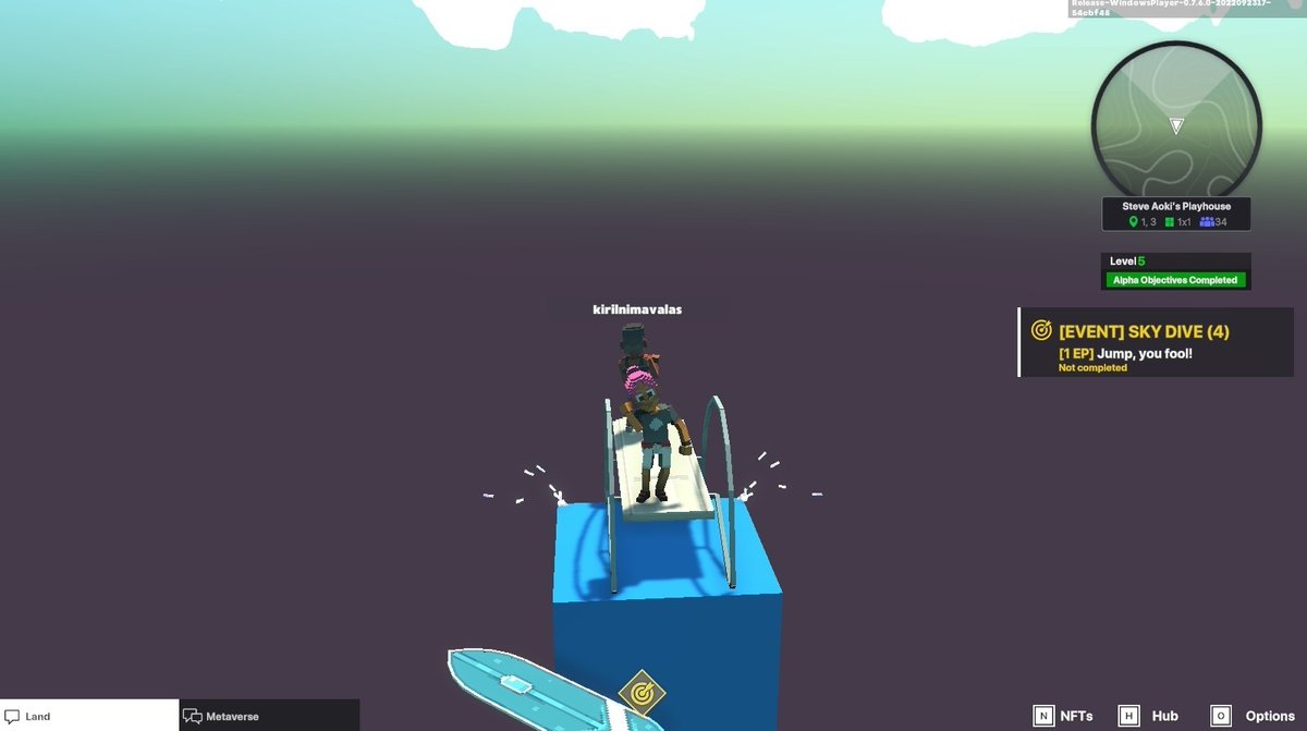 miladap1012's tweet photo. @TheSandboxGame @steveaoki I just participated in the #SandboxAlphaS3Giveaway for a chance to win 500 SAND! Found the high diving board in @steveaoki's Playhouse, check out my screenshot below!
👇 https://t.co/p3WrGoo54t