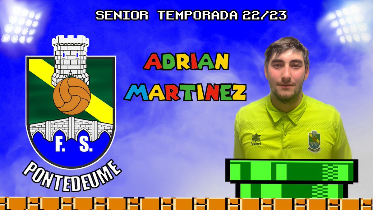 FsPontedeume's tweet photo. Seguimos con caras nuevas y en este caso toca prestentaros a uno de nuestros porteros, @adrimt13 
Algo me dice que disfrutaremos de buenas paradas este año 💥💪🏽
#pensandoengrande 💚💛 https://t.co/O5nUSVkVkV