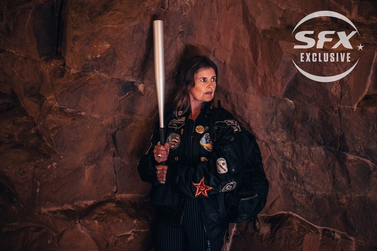 SFXmagazine's tweet photo. Here’s another exclusive first-look image from The Power Of The Doctor - this time showing @sophie_aldred as Ace in her iconic jacket… Read the full feature in the new issue of SFX, on sale from 5 October! #DoctorWho @bbcdoctorwho https://t.co/PrbQyRBLvB